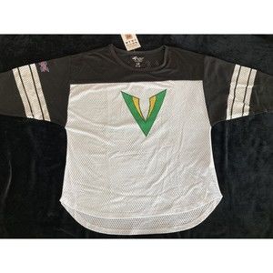 Women's XFL Tampa Bay Vegas Vipers Mesh White Football Jersey Top Large Ladies
